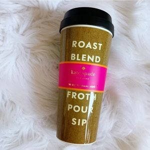 NWT Kate spade travel cup 16 oz